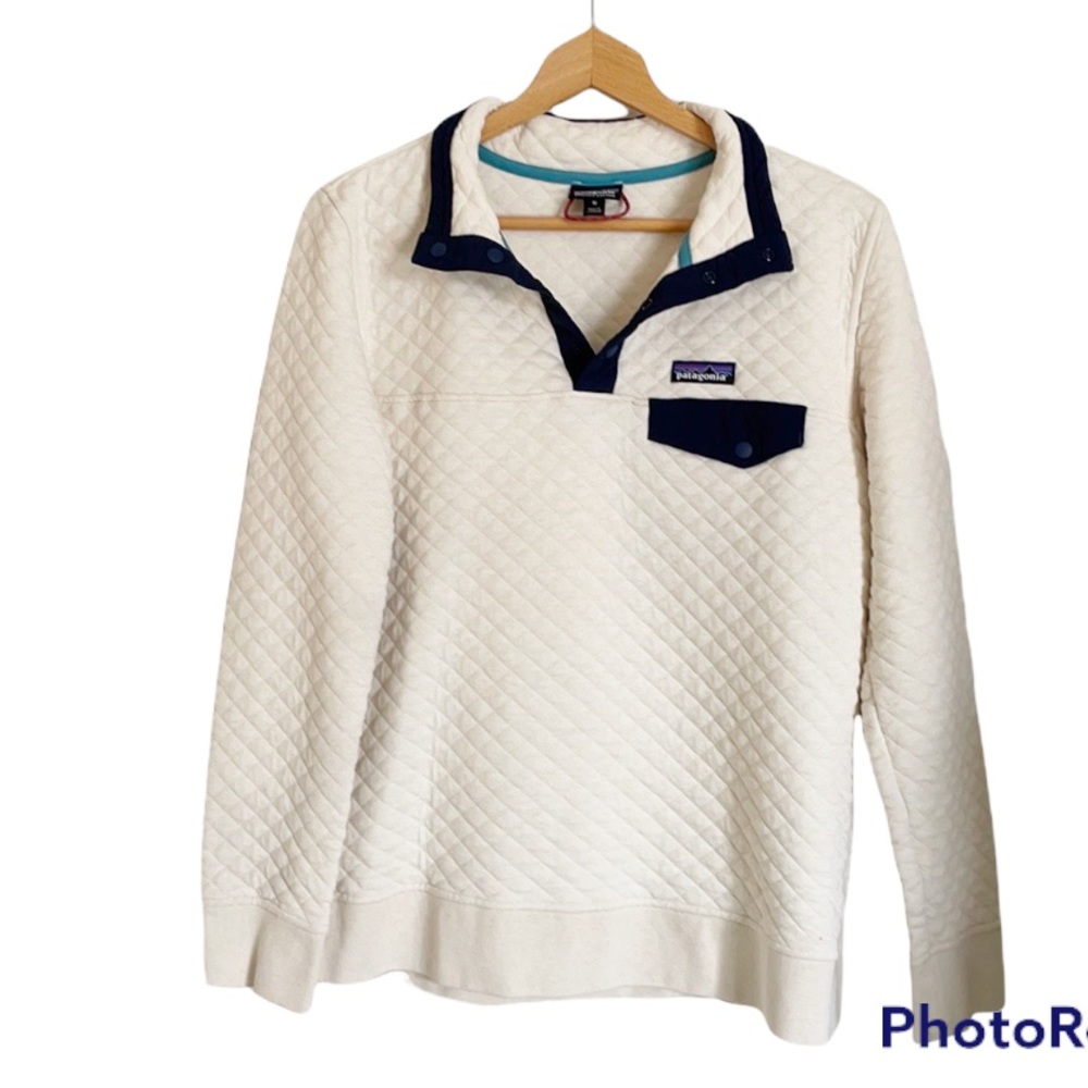 patagonia quilt snap t pullover sweater
